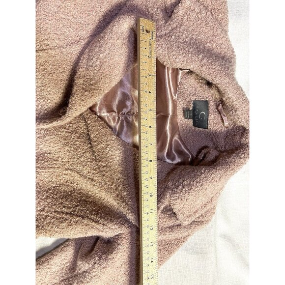 Gallery New York Women’s Pink Salmon Fuzzy  Coat Size Small - Picture 8 of 11